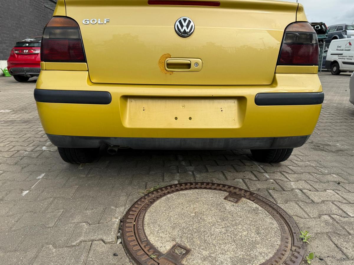 VW Golf 3/4 Cabrio Stoßstange Stoßfänger hinten LA1U Futuragelb Facelift BJ98